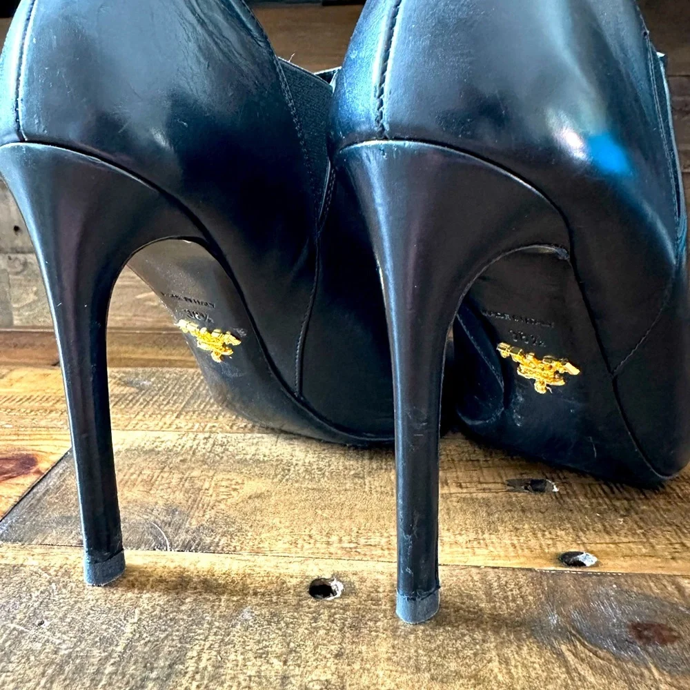 Prada Calzature Donna Nero Boots - Picture 6 of 8